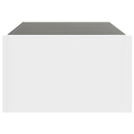 Salongbord Med Infinity Led Hvit 90X50X30 Cm
