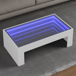 Salongbord Med Infinity Led Hvit 90X50X30 Cm