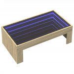 Salongbord Med Infinity Led Sonoma Eik 90X50X30 Cm