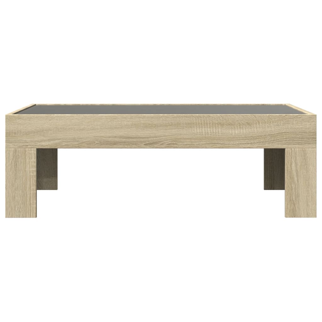 Salongbord Med Infinity Led Sonoma Eik 90X50X30 Cm