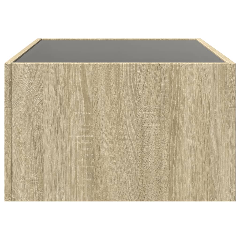 Salongbord Med Infinity Led Sonoma Eik 90X50X30 Cm