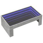 Salongbord Med Infinity Led Betonggrå 90X50X30 Cm