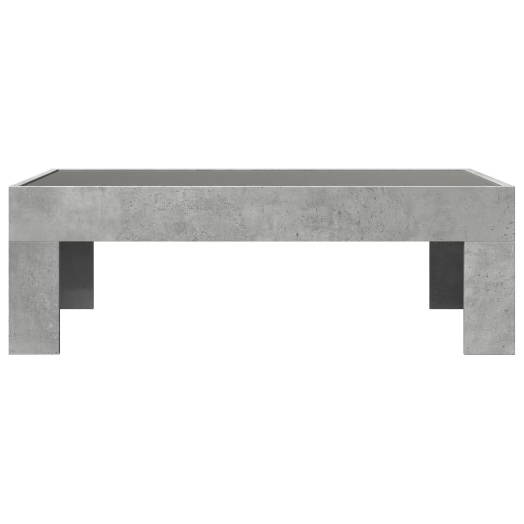 Salongbord Med Infinity Led Betonggrå 90X50X30 Cm
