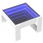 Salongbord Med Infinity Led Hvit 50X53X30 Cm