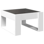 Salongbord Med Infinity Led Hvit 50X53X30 Cm