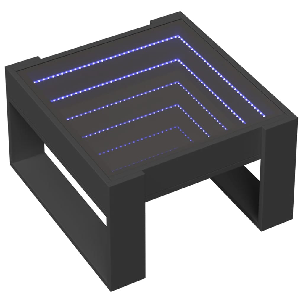 Salongbord Med Infinity Led Svart 50X53X30 Cm