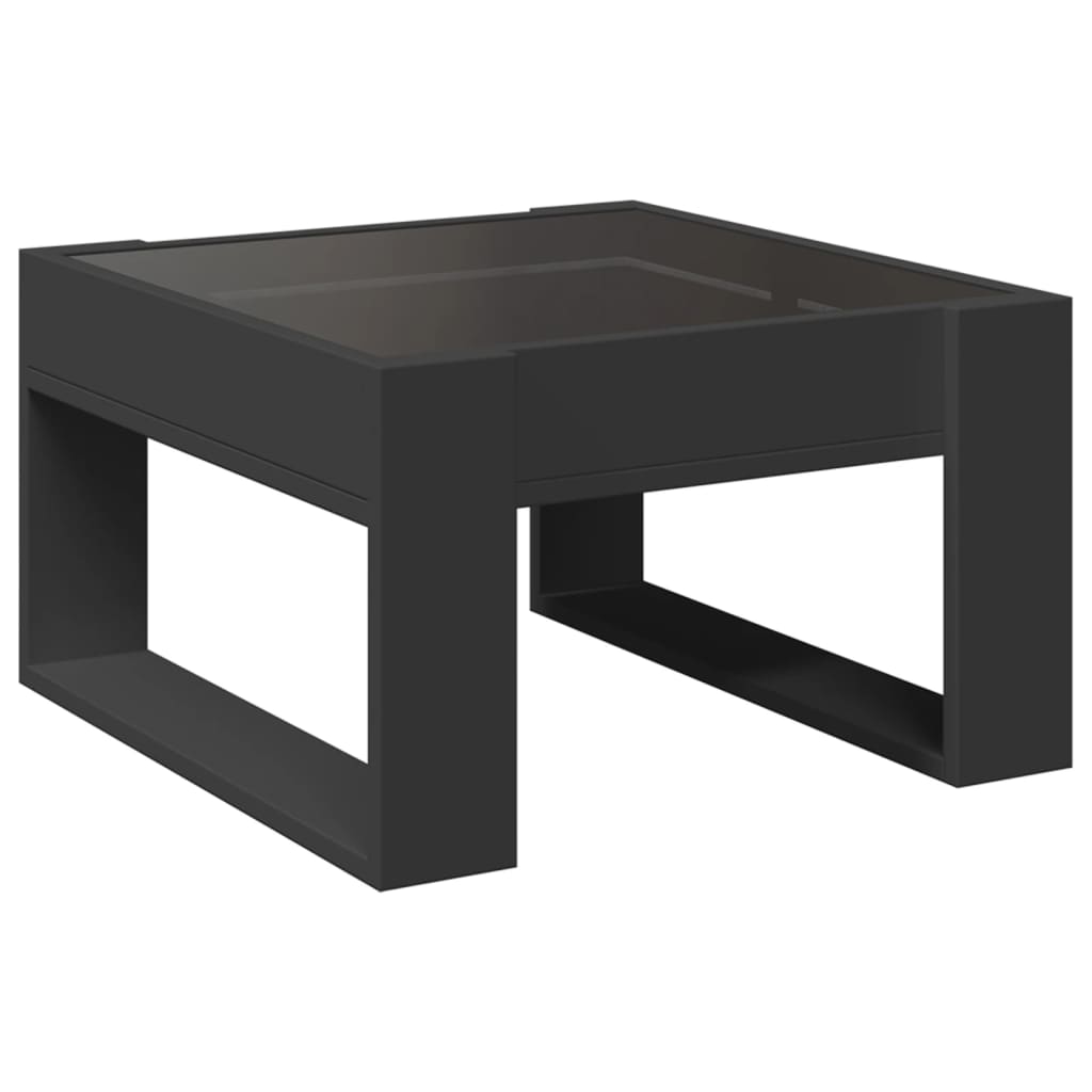Salongbord Med Infinity Led Svart 50X53X30 Cm
