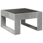 Salongbord Med Infinity Led Betonggrå 50X53X30 Cm