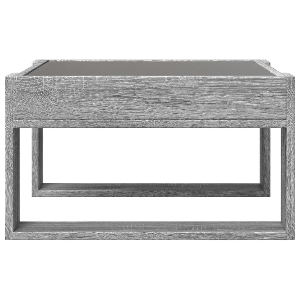 Salongbord Med Infinity Led Grå Sonoma 50X53X30 Cm