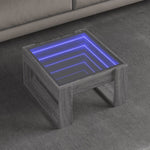 Salongbord Med Infinity Led Grå Sonoma 50X53X30 Cm