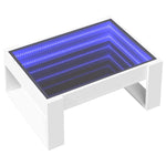 Salongbord Med Infinity Led Hvit 70X53X30 Cm