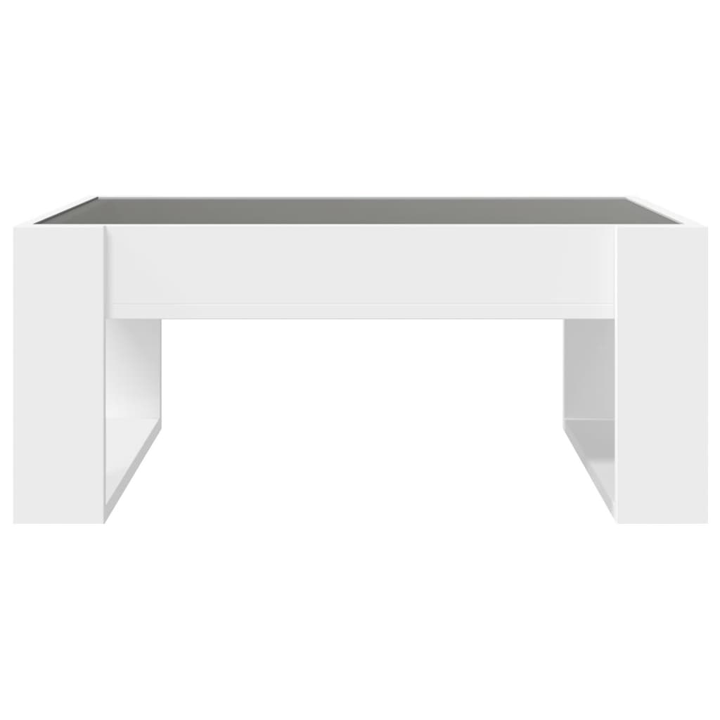 Salongbord Med Infinity Led Hvit 70X53X30 Cm