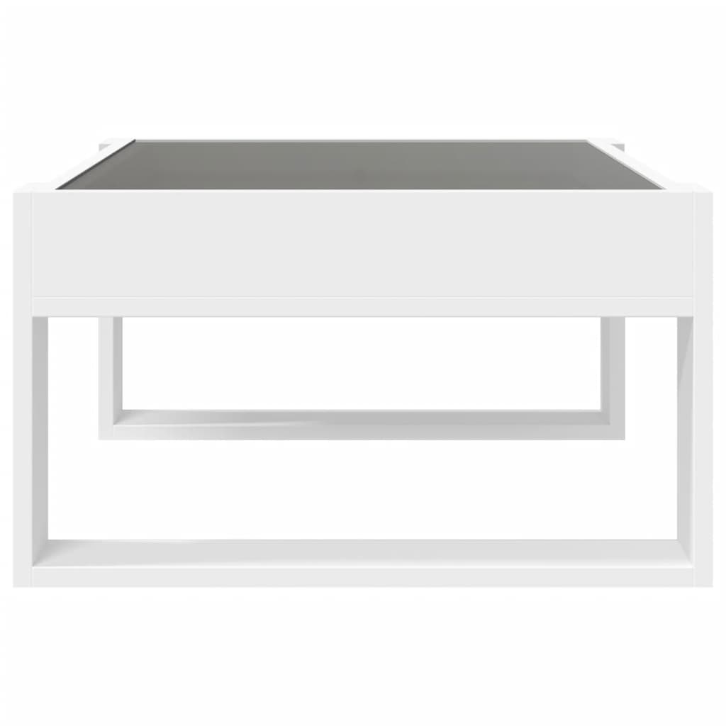 Salongbord Med Infinity Led Hvit 70X53X30 Cm