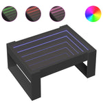 Salongbord Med Infinity Led Svart 70X53X30 Cm