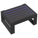Salongbord Med Infinity Led Svart 70X53X30 Cm
