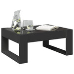 Salongbord Med Infinity Led Svart 70X53X30 Cm