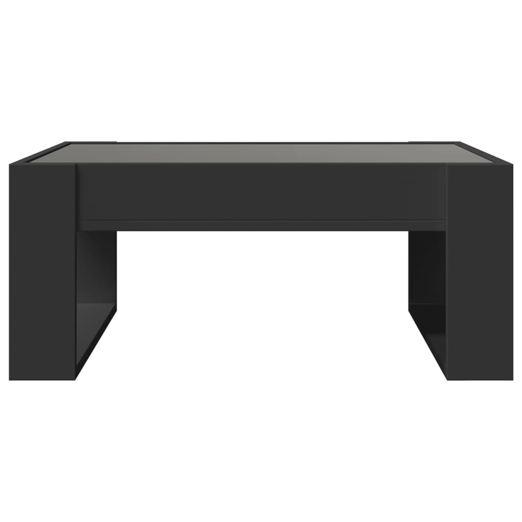 Salongbord Med Infinity Led Svart 70X53X30 Cm
