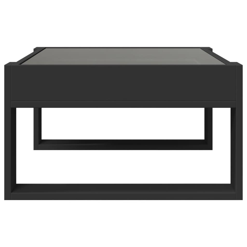 Salongbord Med Infinity Led Svart 70X53X30 Cm