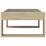 Salongbord Med Infinity Led Sonoma Eik 70X53X30 Cm