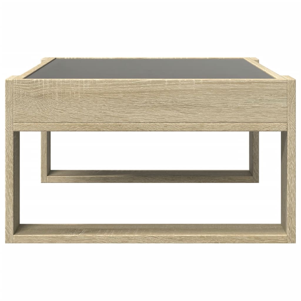 Salongbord Med Infinity Led Sonoma Eik 70X53X30 Cm