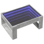 Salongbord Med Infinity Led Betonggrå 70X53X30 Cm