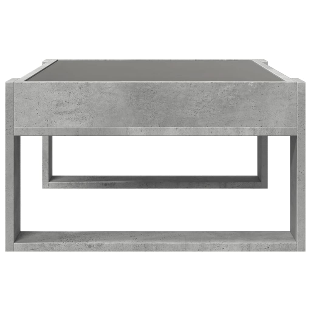 Salongbord Med Infinity Led Betonggrå 70X53X30 Cm