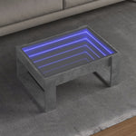 Salongbord Med Infinity Led Betonggrå 70X53X30 Cm