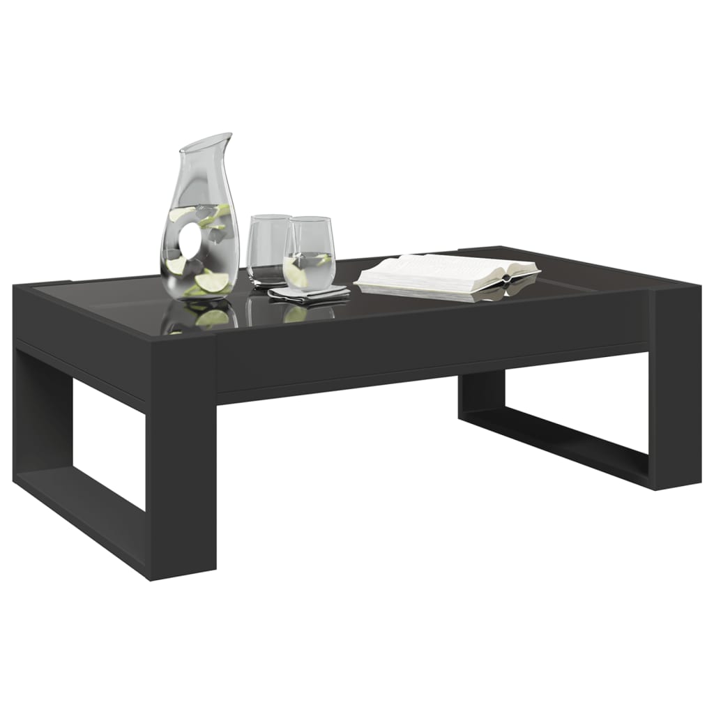 Salongbord Med Infinity Led Svart 90X53X30 Cm
