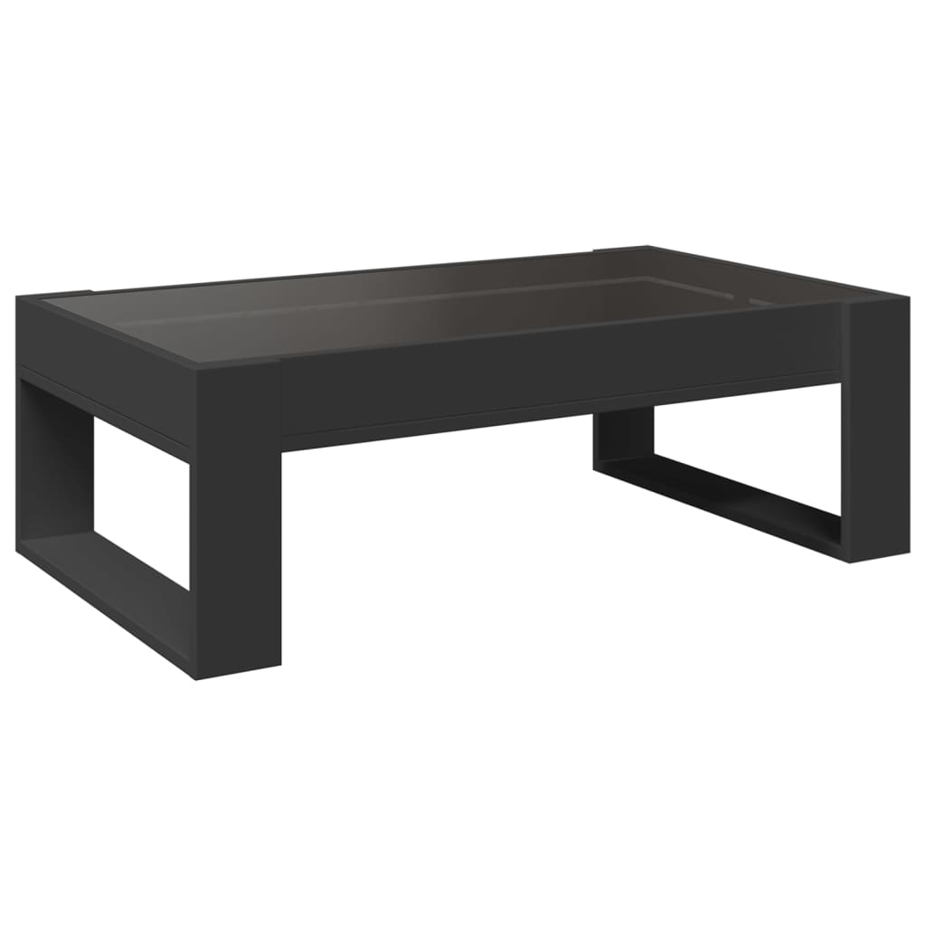 Salongbord Med Infinity Led Svart 90X53X30 Cm