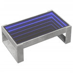 Salongbord Med Infinity Led Betonggrå 90X53X30 Cm