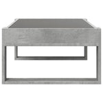 Salongbord Med Infinity Led Betonggrå 90X53X30 Cm