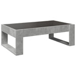 Salongbord Med Infinity Led Betonggrå 90X53X30 Cm
