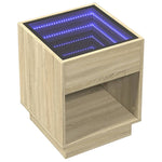 Salongbord Med Infinity Led Sonoma Eik 40X40X50 Cm