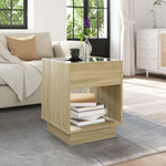 Salongbord Med Infinity Led Sonoma Eik 40X40X50 Cm