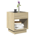 Salongbord Med Infinity Led Sonoma Eik 40X40X50 Cm