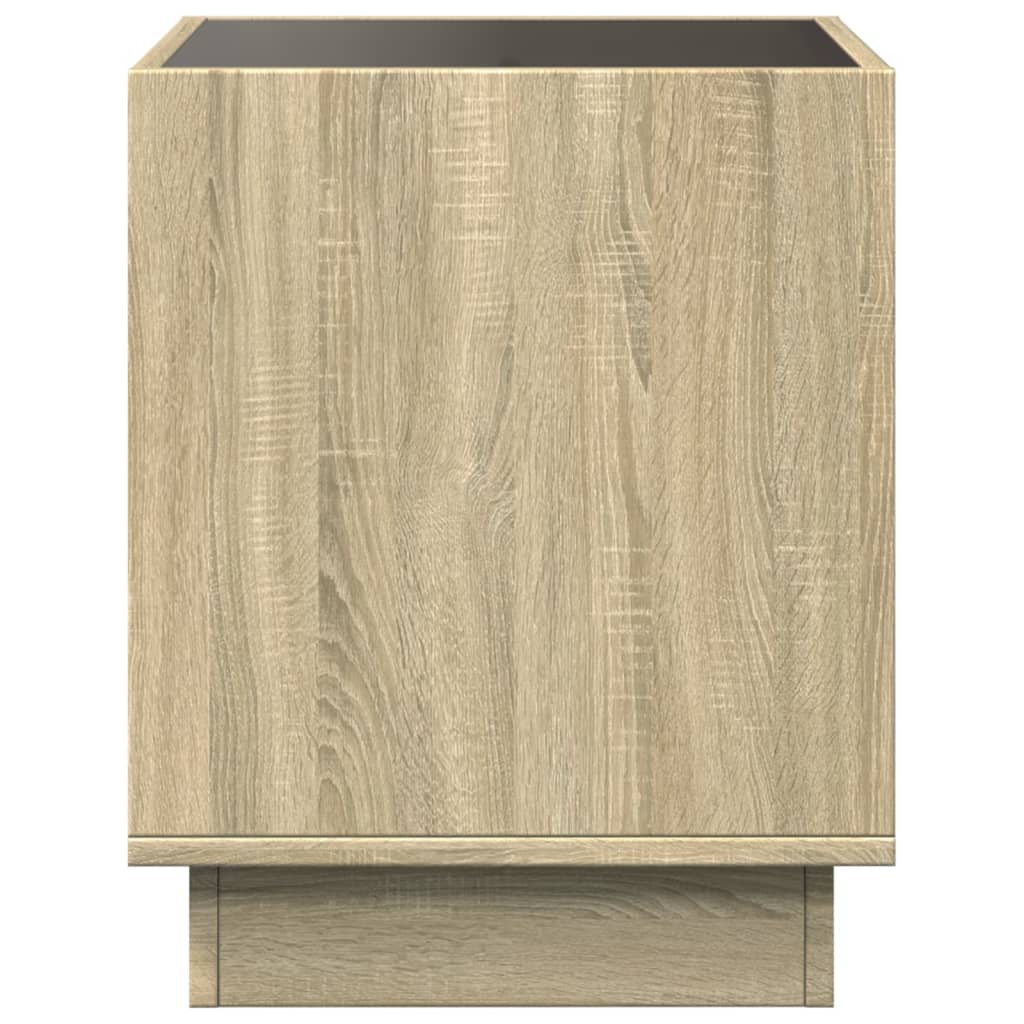 Salongbord Med Infinity Led Sonoma Eik 40X40X50 Cm