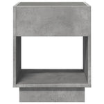 Salongbord Med Infinity Led Betonggrå 40X40X50 Cm