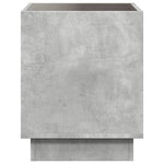 Salongbord Med Infinity Led Betonggrå 40X40X50 Cm