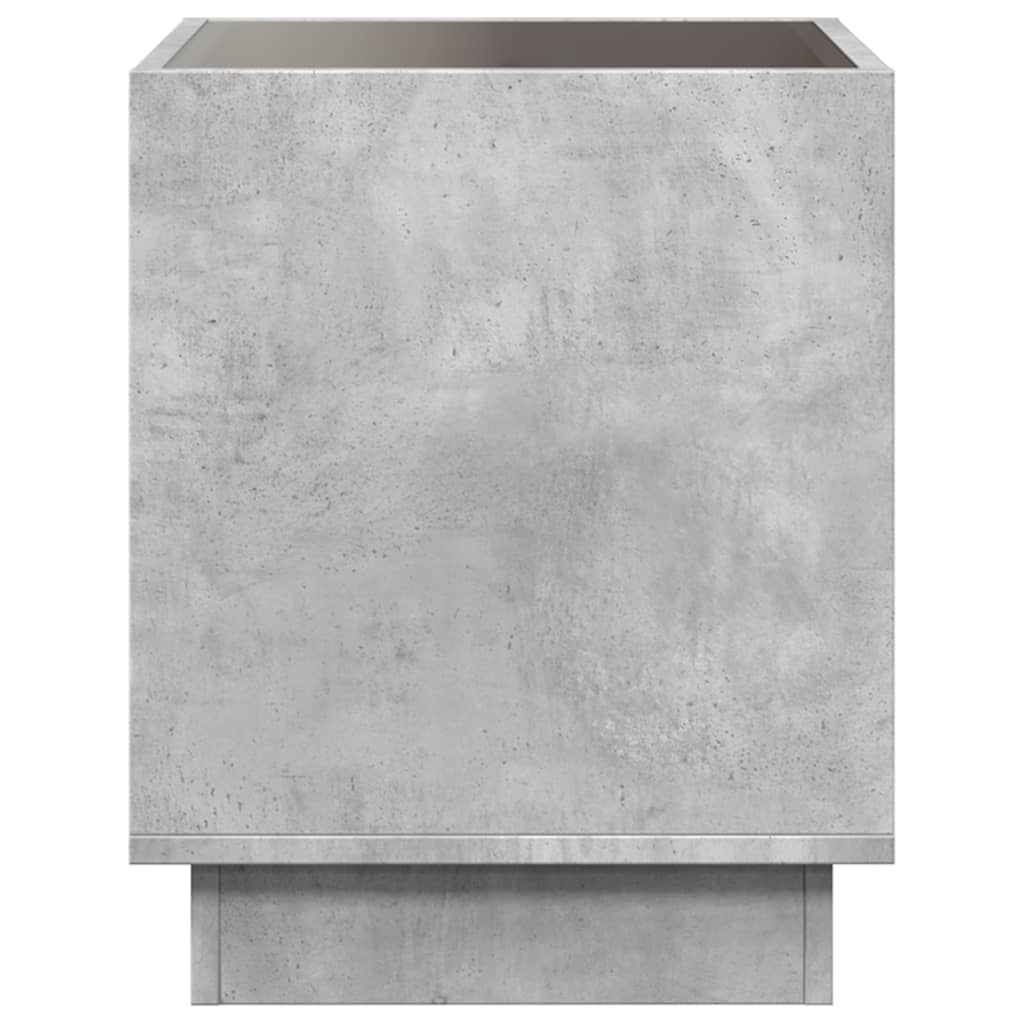Salongbord Med Infinity Led Betonggrå 40X40X50 Cm