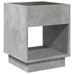 Salongbord Med Infinity Led Betonggrå 40X40X50 Cm