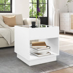 Salongbord Med Infinity Led Hvit 50X50X50 Cm