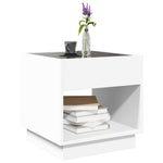 Salongbord Med Infinity Led Hvit 50X50X50 Cm