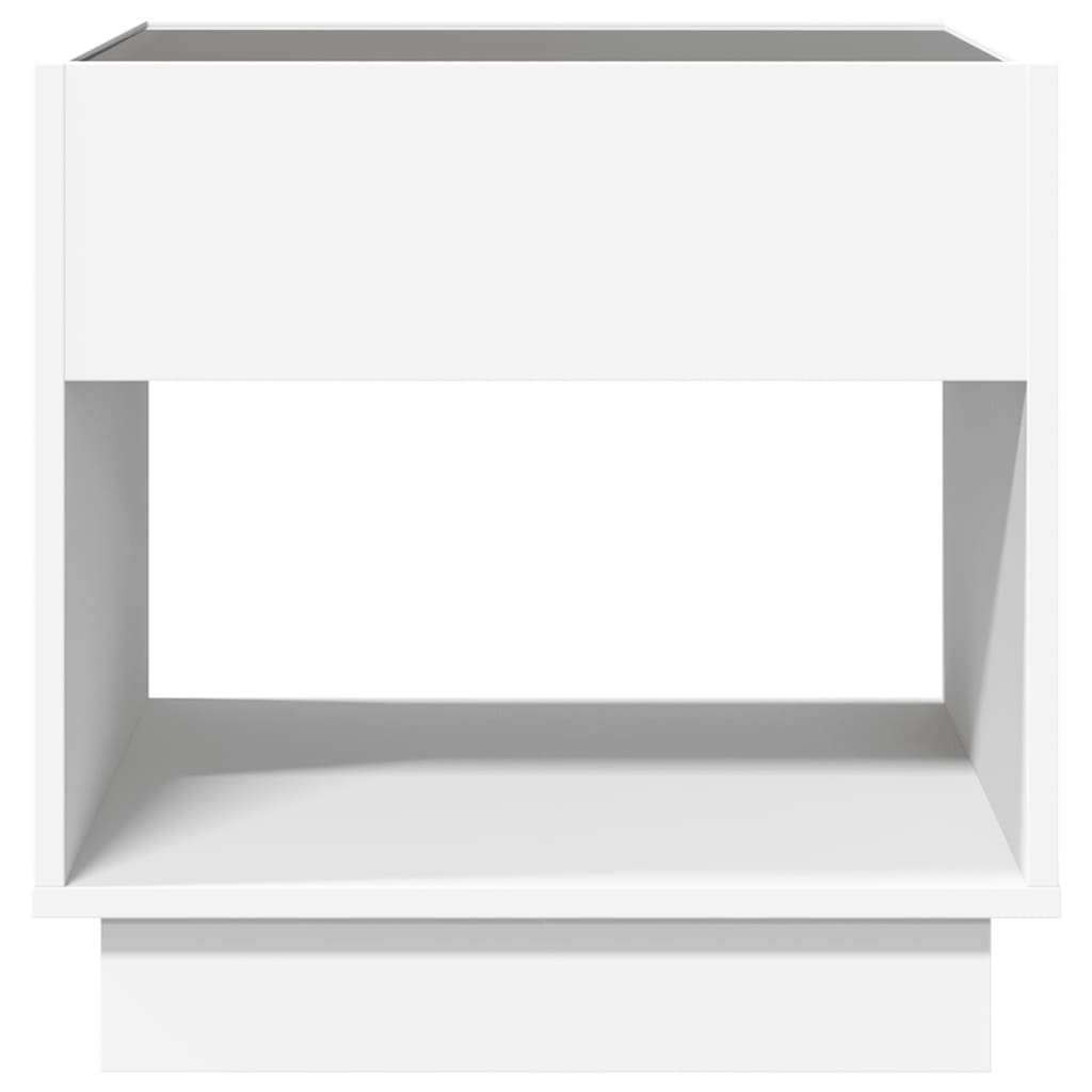 Salongbord Med Infinity Led Hvit 50X50X50 Cm