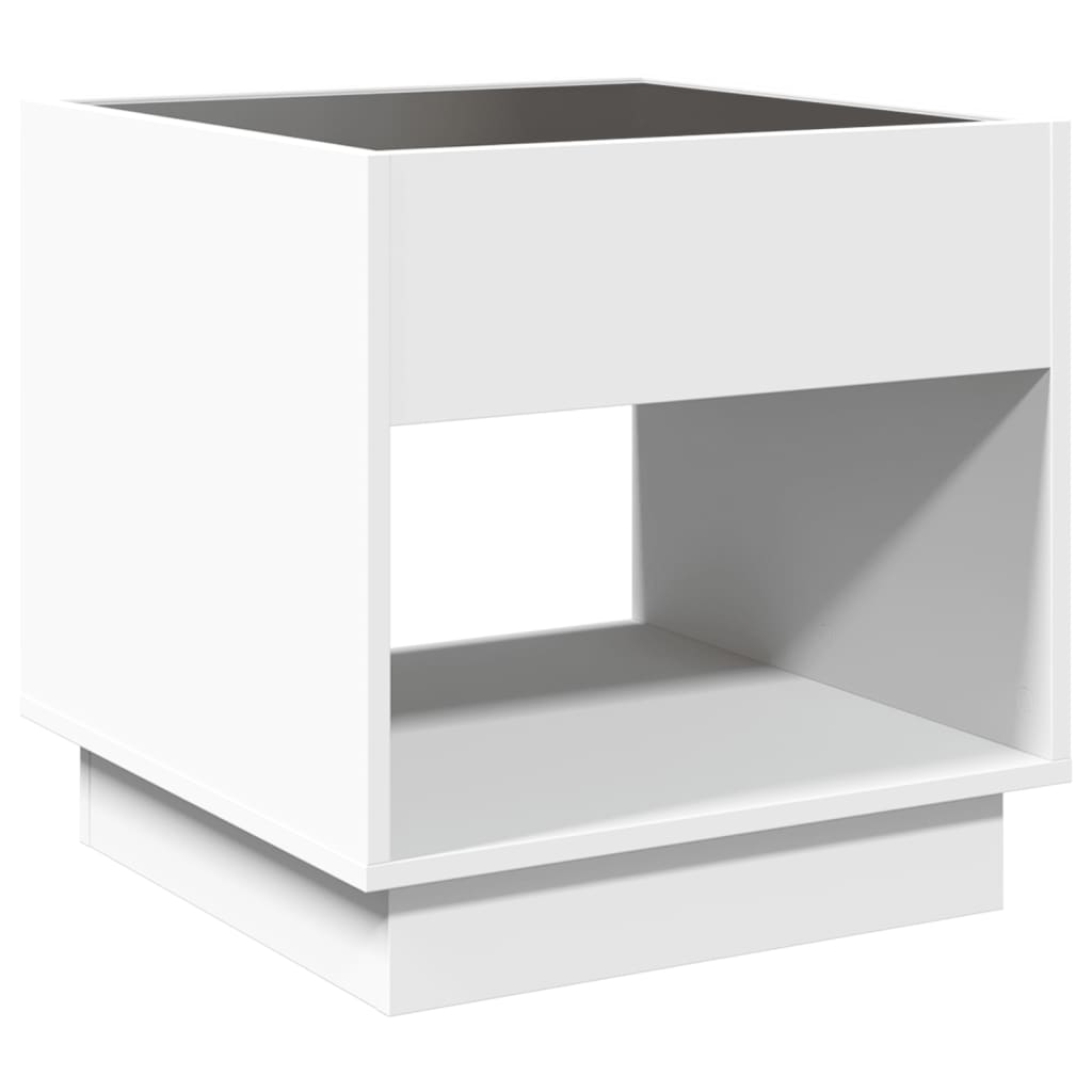 Salongbord Med Infinity Led Hvit 50X50X50 Cm