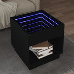 Salongbord Med Infinity Led Svart 50X50X50 Cm