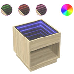 Salongbord Med Infinity Led Sonoma Eik 50X50X50 Cm