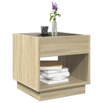 Salongbord Med Infinity Led Sonoma Eik 50X50X50 Cm