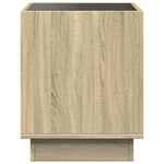 Salongbord Med Infinity Led Sonoma Eik 50X50X50 Cm