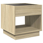Salongbord Med Infinity Led Sonoma Eik 50X50X50 Cm