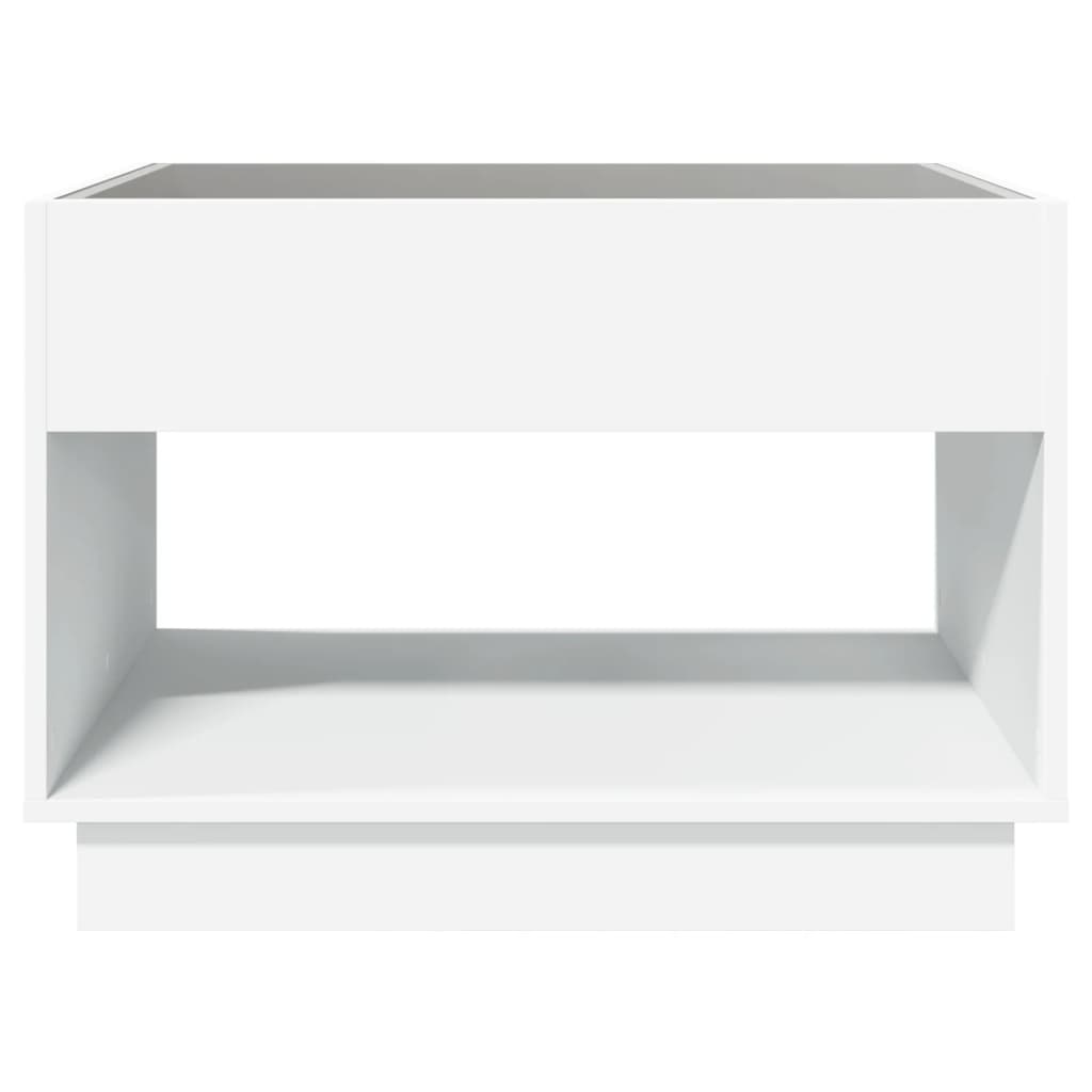 Salongbord Med Infinity Led Hvit 70X50X50 Cm